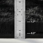 Large Shag Area Rugs 10 x 14, Tie-Dyed Plush Fuzzy Rug for Living Room, Ultra Soft Fluffy Furry Rugs for Bedroom, Anti-Skid Indoor Carpet Nursery Rugs for Kids Room Home Decor, Black