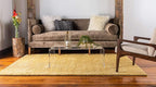 Unique Loom Solo Collection Area Rug - Calabasas (10' x 13' Rectangle, Yellow)