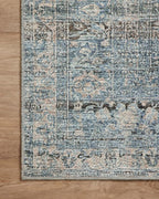 Loloi Amber Lewis Billie Collection BIL-05 Denim/Blush 10'-0" x 14'-0", 0.19" Thick Area Rug