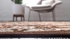 Unique Loom Espahan Collection Area Rug - Cape Cod (9' 10" x 13' 1" Rectangle, Brown/ Beige)