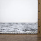 Bloom Rugs Caria Washable Non-Slip 4x6 Rug - Silver/Dark Gray Traditional Area Rug for Living Room, Bedroom, Dining Room, and Kitchen - Exact Size: 4' x 6'