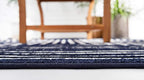 Unique Loom Sabrina Soto Outdoor Collection Geometric, Modern, Vibrant, Carved Area Rug (8' 0 x 10' 0 Rectangular, Navy Blue/ Ivory)
