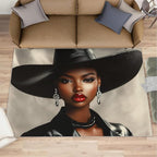 8x10 Fashionable Woman Rugs for Living Room - Modern Woman Large Area Rug, Sexy Girl Modern Boy Nursery Rug Soft Washable for Classroom Office Bedroom Kids Room