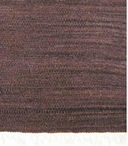Rugsotic Carpets Hand Woven Flat Weave Kilim Wool 2'6''x10' Runner Area Rug Solid Dark Brown D00111