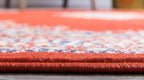 Unique Loom Reza Collection Traditional Persian Style Area Rug, 5 x 8 ft, Terracotta/Ivory