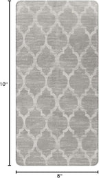 Lahome Moroccan Kitchen Runner Rug - 2X4 Rug Non-Slip Area Rug Small Accent Distressed Throw Rugs Floor Carpet for Door Mat Entryway Bedrooms Laundry Room Decor (Rectangle - 2’ X 4’, Gray)