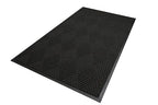 M+A Matting WaterHog Diamond | Commercial-Grade Entrance Mat with Rubber Border – Indoor/Outdoor, Quick Drying, Stain Resistant Door Mat (Charcoal, 3' x 6')