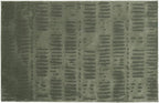 Revival Rugs Shell 3'11"x6'1" Machine Washable Area Rug for Kitchen Bedroom - 100% Recycled Oeko-TEX Certified, Medium Pile, Green