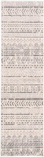 Rugshop Geometric Boho Perfect for high Traffic Areas of Your Living Room,Bedroom,Home Office,Kitchen Runner Rug 2'7" x 6' Gray