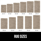 GORILLA GRIP Bath Rug Mat 70x24, Thick Absorbent Chenille, Quick Dry Microfiber Mats, Rubber Backing Washable Shower Floor Rugs, Bathmat Runner, US Designed Bathroom Home Decor Accessories Gray Beige