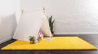 Unique Loom Solid Shag Collection Area Rug (7' 10" x 10' Rectangle, Tuscan Sun Yellow)