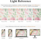 Floral Runner Rug 2x8 Washable Hallway Pink Bedroom Non Slip Cute Long Kitchen Carpet Botanical Indoor Soft Accent Rug for Bathroom Dining Laundry Living Room