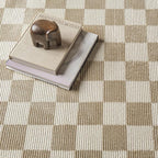 Revival Rugs Gambit 3'x5' Machine Washable Area Rug for Kitchen Bedroom - 100% Recycled Oeko-TEX Certified, Medium Pile, Camel, Beige