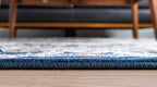 Unique Loom Narenj Collection Classic Traditional Medallion Textured Design Area Rug, 3 x 5 ft, Navy Blue/Tan