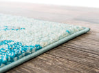 Unique Loom Positano Collection Coastal Modern Fish Light Blue Area Rug (5' x 8')