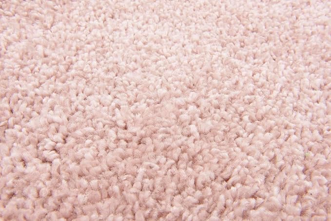 Unique Loom Solo Collection Area Rug - Calabasas (7' 10" Round, Pink)
