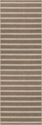 Lahome Striped Easy Jute Hallway Runner Rug, 2x6 Kitchen Mats for Floor Washable Entryway Runner, Farmhouse Neutral Indoor Outdoor Carpet for Hallway 6ft Entry Laundry, Khaki