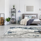 LUXE WEAVERS Kimberly Collection Ivory 2x3 Modern Abstract Area Rug