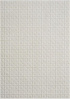 LUXE WEAVERS Geometric Greek Pattern Area Rug, Cream, 6'X9'