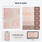 WITSHOCK Pink Rugs 12x14 for Bedroom Girls,Floral Modern Distress Print Pattern Carpet for Living Room Dining Room,Stain Resistant Anti Slip Backing Rugs for Kids Room Nursery Playroom,Light Pink