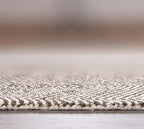 Modern Herringbone Chevron Collection Handcrafted Wool Area Rug - Durable, Zigzag Pattern, for High Traffic, Contemporary Design for Living Room, Bedroom, Dining Room Decor (Dark Olive, 8' x 10')