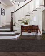 Color&Geometry Door Mat 2'4"x12' Runner Rug with Rubber Backing, Non Slip Washable Hallway Rug, Carpet Runners for Hallway Living Room Bedroom, Brown (Rolled-up NO Creases)