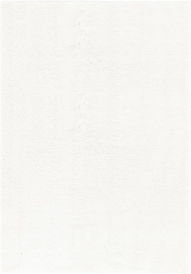 Unique Loom Solo Collection Area Rug - Calabasas (10' x 14' 1" Rectangle, Snow White)