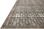 Loloi Amber Lewis Billie Collection, Ocean & Brick 3'-6" x 5'-6" Area Rug – Antique & Distressed Accent Rugs for Living Room, Bedroom, Entryway & Hallway, No Shed High Traffic Area Home Decor Rug