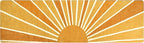 Lahome Boho Sun Runners Rug: 2'x8' Non-Slip & Washable Low-Pile Rug with Rainbow Sun Abstract Print for Hallway, Kitchen, Entryway, Laundry, Bathroom, Living Room