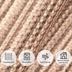 ILANGO Jute Area Rugs for Outdoor, Patio Woven Washable Rugs 5'x7', Natural Farmhouse Rugs for High Traffice Areas, Non Slip Carpet with Rubber Backing for Patio Backyard Balcony Porch
