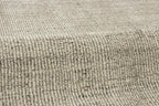 Handwoven Wool Area Rug 5'3" x 7'6" – Neutral Beige Gray Textured Flatweave Carpet for Living Room, Bedroom, Dining, Office – Modern Minimalist Floor Décor (160 x 230 cm)