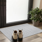 Lahome Moroccan Rugs for Entryway 2x3 Small Non-Slip Kitchen Rug Throw Lightweight Area Rugs for Bedroom Gray Vintage Print Distressed Bath Mat Floor Indoor Doormat Carpet for Laundry Living Room