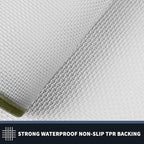 PURRUGS Dirt Trapping Door Mat 24" x 70", Non-Slip/Skid Machine Washable Entryway Rug, Shoes Scraper, Area Rug, Super Absorbent Welcome Mat for Muddy Wet Shoes and Paws, Budding Green & Sage Green