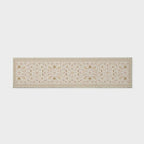 EVERGRACE Hallyway Area Runner Rugs 2x8, Boho Floral Faux Wool Indoor Outdoor Rugs, Washable Rugs for Bedroom Dining Room Living Room Kitchen, Low Pile Floor Mat Carpet for Home Decor, Natural Beige