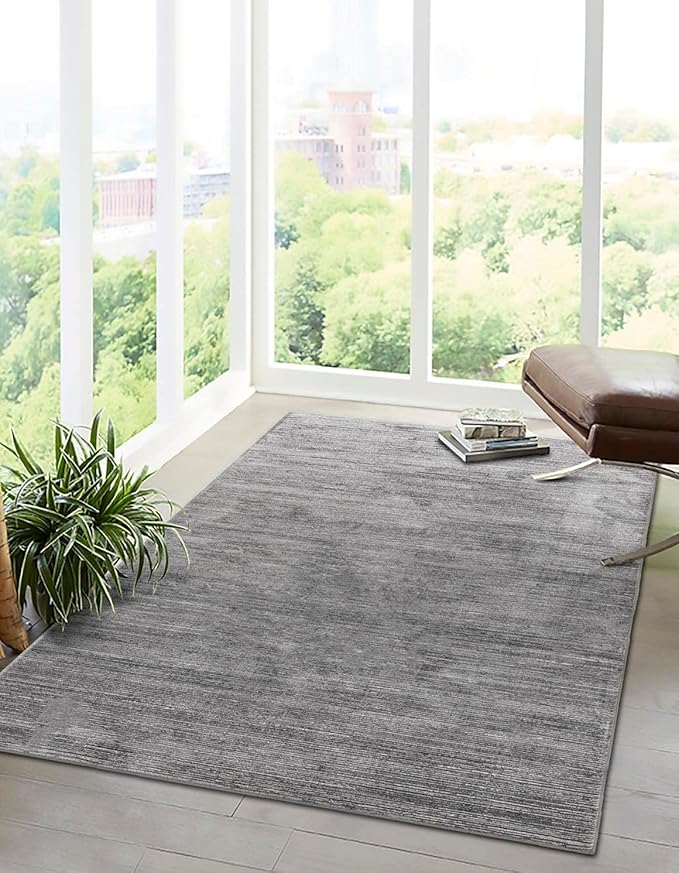 Unique Loom Finsbury Collection Area Rug - Kate (7' 1" x 10' Rectangle, Gray/ Ivory)