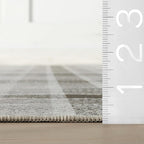 Dash & Albert Andri Plaid Black Machine Washable Rug, 5 X 8 Feet, Black/White Plaid Pattern