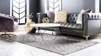 Marilyn Monroe Glam Collection Area Rug - Trellis (7'x 10' Rectangle, Gray Silver/ Silver)