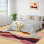 Boho Sun Runner Rugs 2x4ft, Minimalist Line Small Entryway Mats, Geometric Solar Laundry Room Rug Non Slip Durable Throw Rugs for Front Door Bedroom Bedside