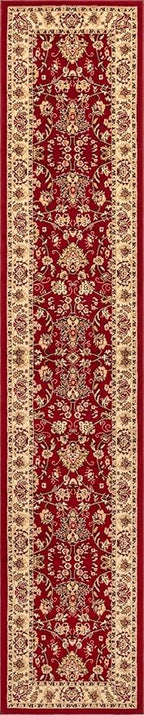 Unique Loom Sialk Hill Collection Area Rug - Washington (2' 7" x 13' 1" Runner Burgundy/Cream)