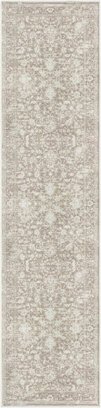 KILOCOCO Hallway Runner 2x8 Rug Runner Printed Vintage Floral Washable Kitchen Runners Non-Slip Rubber Backed Runners for Hallways Laundry Room Distressed Boho Rugs for Entryway Bedroom, Beige