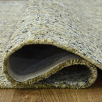 Hand Tufted Wool ECO-Friendly Area Rugs - 8'x10', Rectangle Shape, Light Green, Solid Plain Design, High Pile Thick Handmade Area Rugs for Living Room, Bed Room (KWC111)