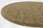 Unique Loom Solid Shag Collection Area Rug (6' 1" Round, Sandy Brown)