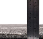 Unique Loom Trellis Frieze Collection Area Rug - Geometric (6' 1" x 9' Rectangle Dark Gray/Ivory)
