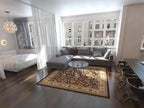 Unique Loom Sialk Hill Collection Area Rug - Washington (7' 10" Square Brown/Black)