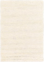 Unique Loom Solid Shag Collection Area Rug (4' 1" x 6' 1" Rectangle, Snow White)
