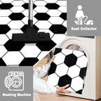 Soft Round Rugs for Bedroom, Soccer Rug for Boys Girls, Bedside Area Carpet for Kids, Soccers Lovers Home Decor Indoor Circle Carpets for Living Room, Nursery, Dorms Machine Washable,40 Inch