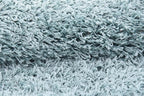 Unique Loom Solid Shag Collection Area Rug (6' 1" x 9' Rectangle, Light Slate Blue)