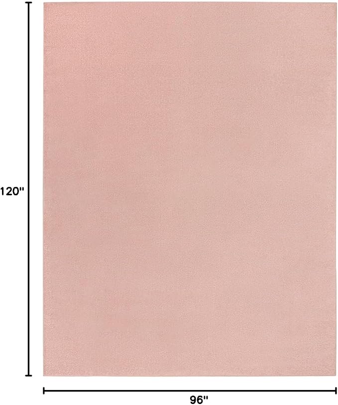 Nourison Home Nourison Essentials Pink 8' x 10' Area Rug - Easy Clean, Non Shedding, Bed Room, Living Room, Dining Room, Kitchen (8' x 10')