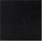 Hand Knotted Loom Wool ECO-Friendly Area Rugs - 8'x8', Square, Charcoal Color, Solid Plain Design, High Pile Handmade Anti Skid Area Rugs for Living Room, Bed Room (L00111)