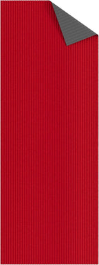 Ottomanson Mud Mat 2' x 2' Entryway Rug - Non-Slip Scraper Doormat for Muddy Paws, Dirt Trapping Indoor/Outdoor Mat for High-Traffic Areas, Kitchen, Garage, Patio, Red